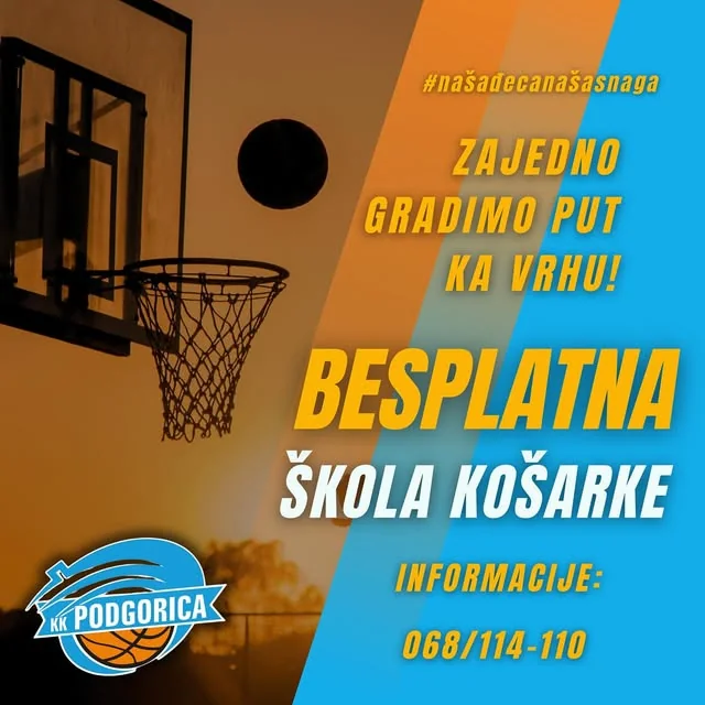 KK Podgorica Bemax — najava besplatne škole košarke