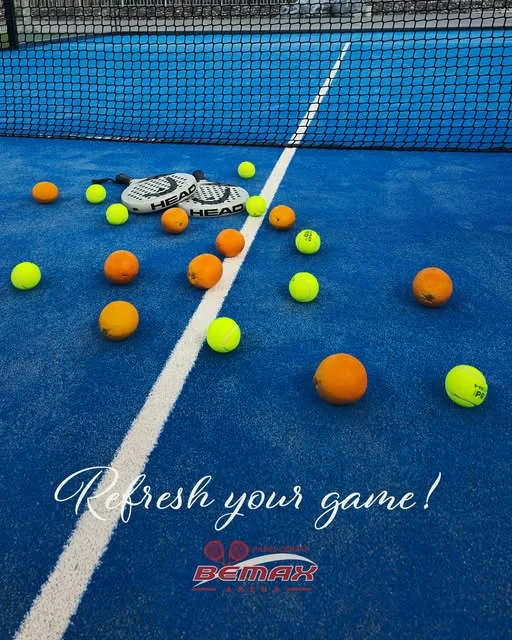 Padel Bemax Arena — oprema na terenu, Refresh your game