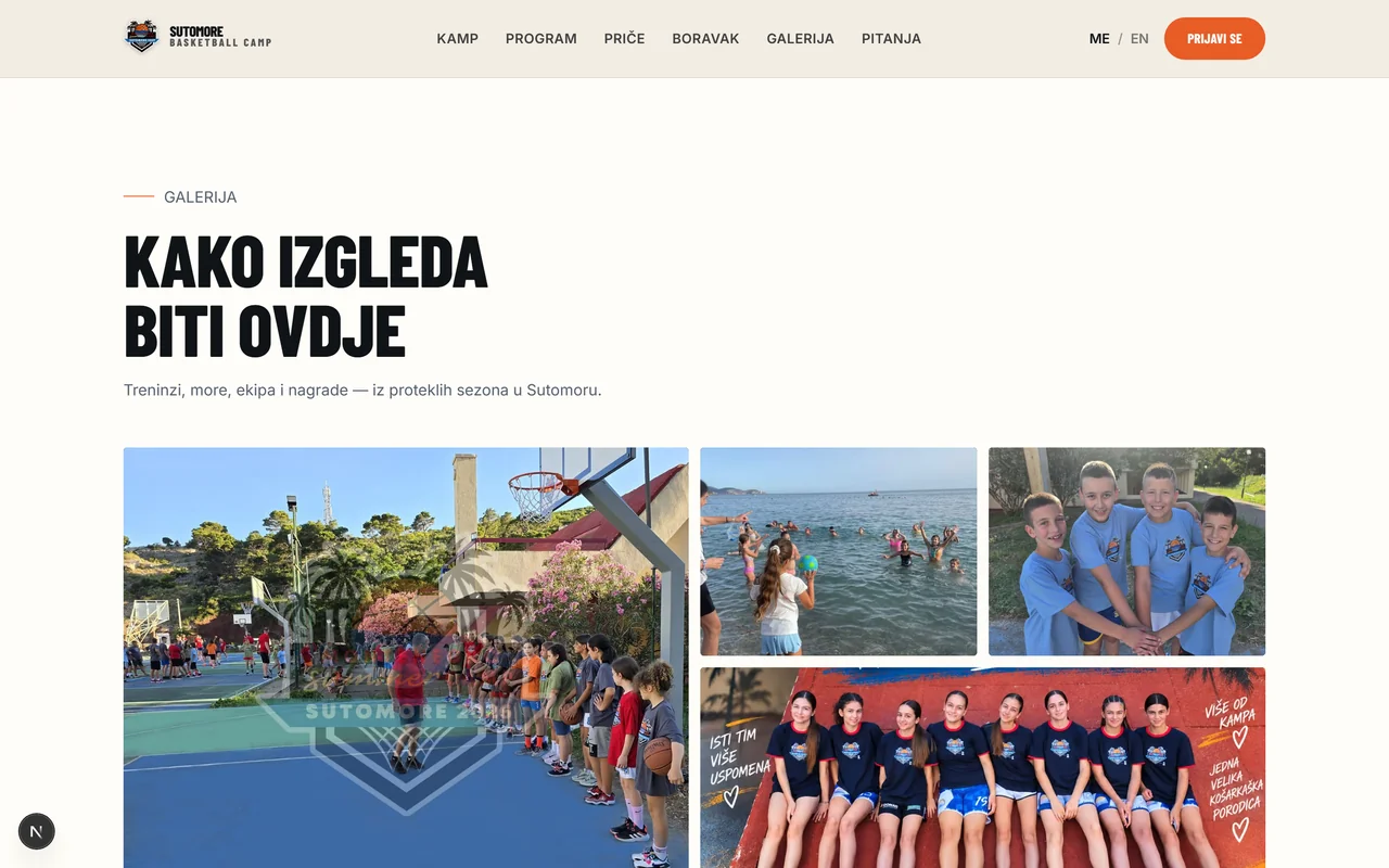 Sutomore Basketball Camp — galerija fotografija sa prethodnih sezona